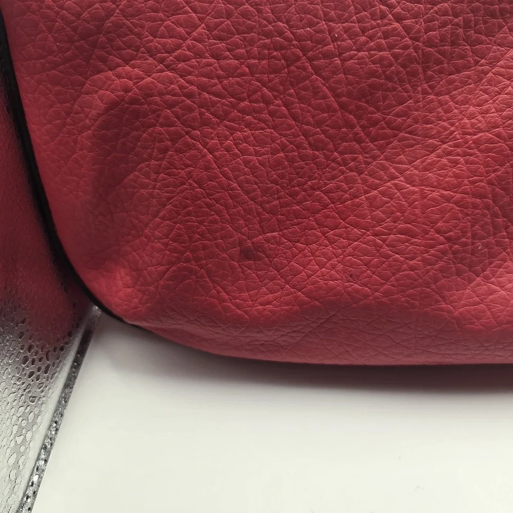 ROSETTI Faux Leather Bright Pink Shoulder Bag Hobo VTG